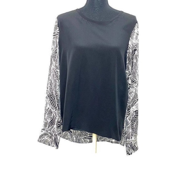 Diane‎ Von Furstenberg Black Silk Long Sleeve Career Workwear Business Blouse 12 - Picture 3 of 8